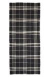 Burberry Giant Check Wool Scarf In Black/ Calico Ip Chk
