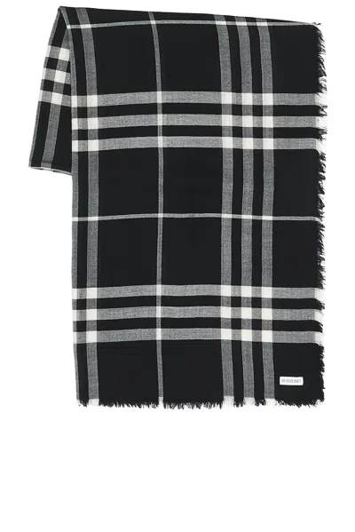 Burberry Giant Scarf In Black