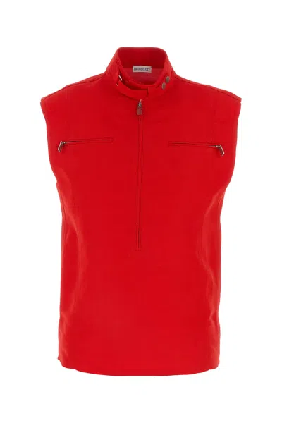 BURBERRY BURBERRY RED CANVAS VEST