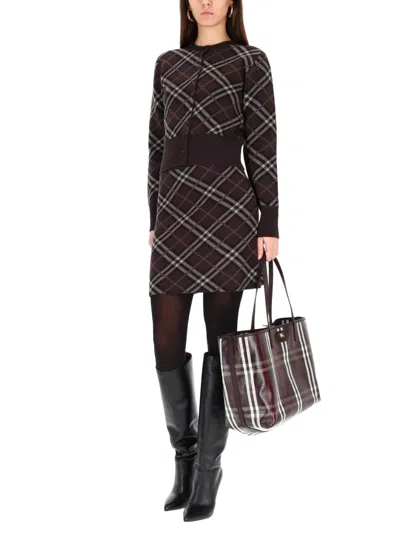 Burberry Gillian Cardigan In Brown