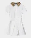 Burberry Girl's Astrid Check Polo Shirtdress