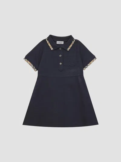 Burberry Girl's Baby Girl's, Little Girl's & Girl's Romola Cotton Piqué Polo Shirt Dress In Black