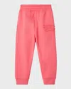 Burberry Girl's Bonny Equestrian Knight Design Sweatpants In Pale Hibiscus