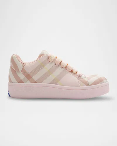 Burberry Girl's Cambridge Check Sneakers, Toddlers/kids In Neutral