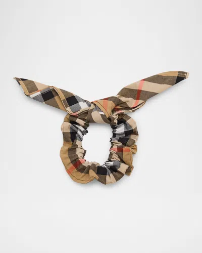 Burberry Kids' Girl's Cotton Check Hair Tie