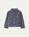 Burberry Striped Bomber Jacket In Blue