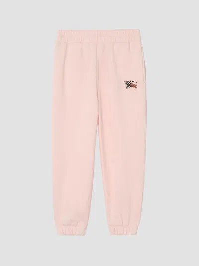 Burberry Girl's Little Girl's & Girl's Knight Check Cotton Joggers In Ice Pink