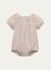 BURBERRY GIRL'S ODESSA CHECK-PRINT BODYSUIT