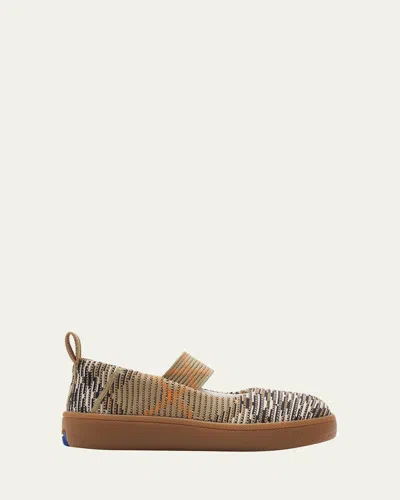 BURBERRY GIRL'S SUTTON CHECK-PRINT MARY JANE SHOES, TODDLERS/KIDS