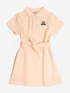 Burberry Cotton Belted Dress In Pink