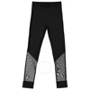 Burberry Girls Black Mesh Panel Jersey Leggings In Black