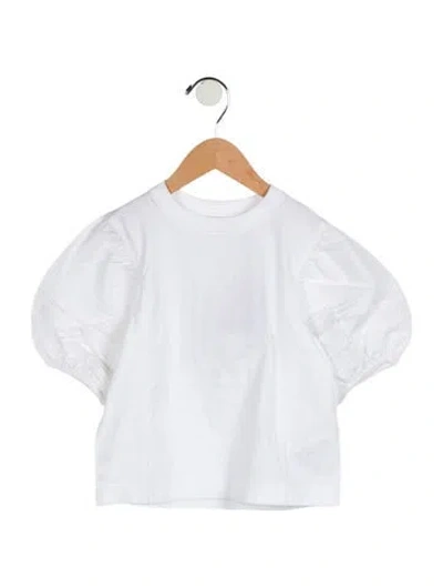 Pre-owned Burberry Babies' Girls' Blouse W/tags In White