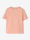 Burberry Babies'  Girls Cedar Check Tape T-shirt In Pink