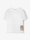Burberry Girls Cedar Ekd Label T-shirt In White