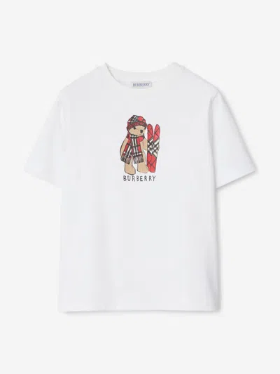 BURBERRY BURBERRY GIRLS CEDAR SKI BEAR T-SHIRT