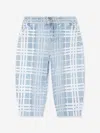 Burberry Girls Check Jasmine Trousers In Blue