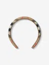 Burberry Check Padded Headband In Multi