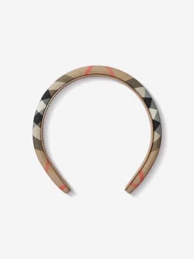 BURBERRY BURBERRY GIRLS CLASSIC CHECK HEADBAND