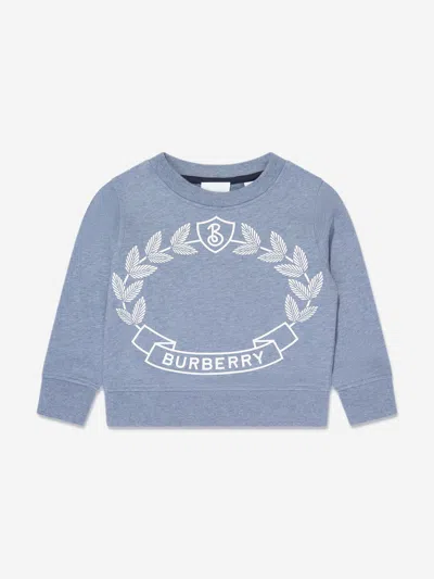 Burberry Kids' Girls Crest Sweatshirt In Blue