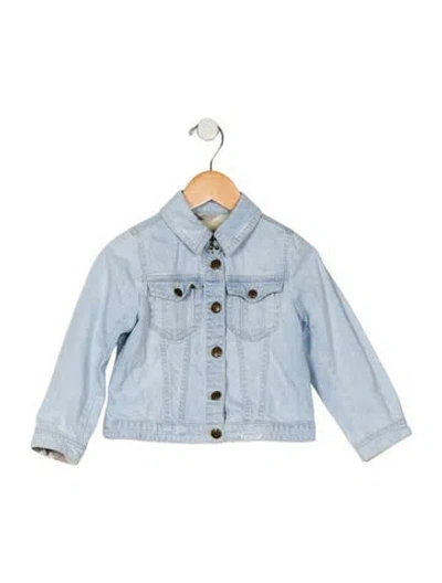 Pre-owned Burberry Babies' Girls' Denim Jacket In Blue