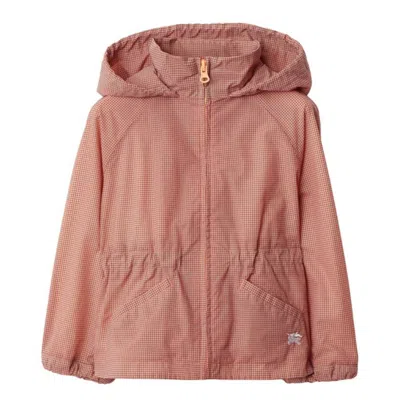 Burberry Kids'  Girls Dhalia Ekd Check Hooded Jacket In Pink