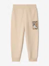 Burberry Girls Jackson Ekd Trousers In Neutral