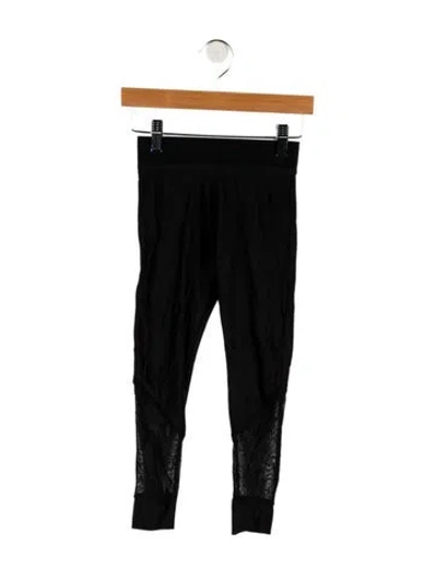 Pre-owned Burberry Babies' Girls' Leggings In Black