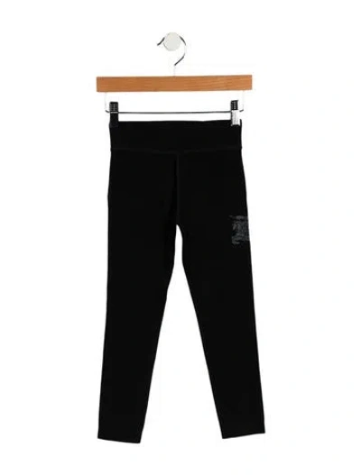 Pre-owned Burberry Babies' Girls' Leggings W/tags In Black