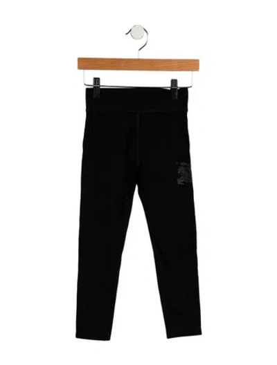 Pre-owned Burberry Babies' Girls' Leggings W/tags In Black