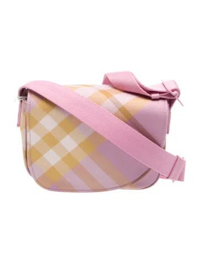 Pre-owned Burberry Babies' Girls' Mega Check Mini Courier Bag W/tags In Multi