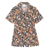 Burberry Girls Meredith Monogram Print Playsuit In White