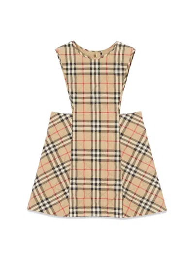 Burberry Girls' Mini Sleeveless Dress In Brown