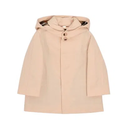 Burberry Kids'  Girls Pale Cameo Hadley Cotton-blend Jacket In Brown