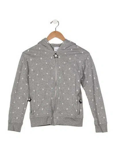 Pre-owned Burberry Kids' Girls' Patterned Jacket In Grey