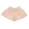 Burberry Girls Peach Cotton Check Shorts