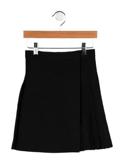Pre-owned Burberry Babies' Girls' Pleated Skirt W/tags In Black