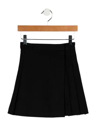 Pre-owned Burberry Babies' Girls' Pleated Skirt W/tags In Black