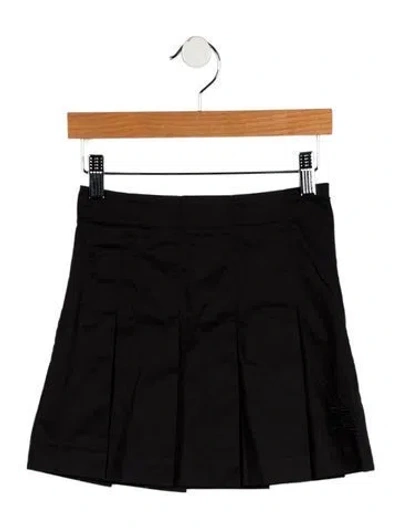 Pre-owned Burberry Babies' Girls' Pleated Skirt W/tags In Black