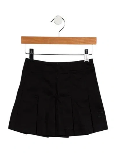 Pre-owned Burberry Babies' Girls' Pleated Skirt W/tags In Black