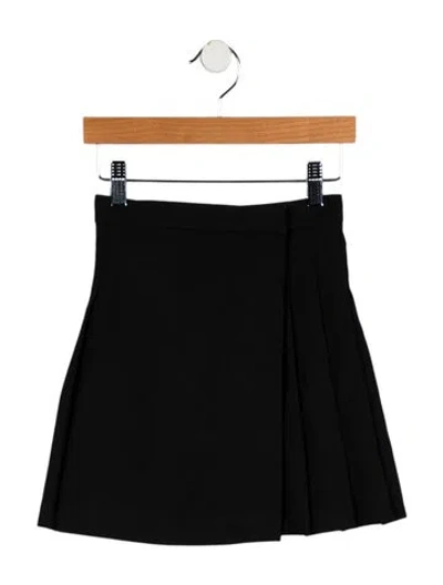Pre-owned Burberry Babies' Girls' Pleated Skirt W/tags In Black