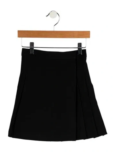 Pre-owned Burberry Babies' Girls' Pleated Skirt W/tags In Black