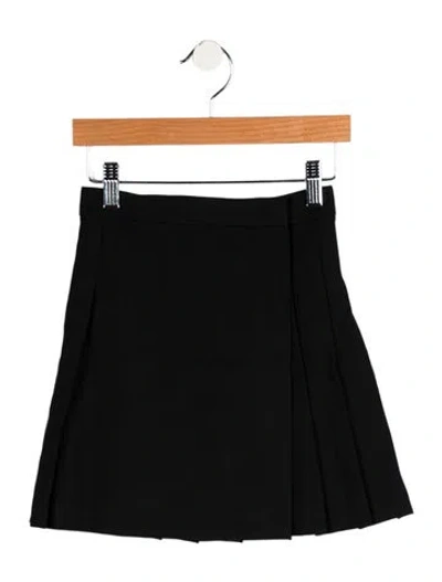 Pre-owned Burberry Babies' Girls' Pleated Skirt W/tags In Black