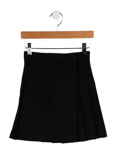 Pre-owned Burberry Babies' Girls' Pleated Skirt W/tags In Black