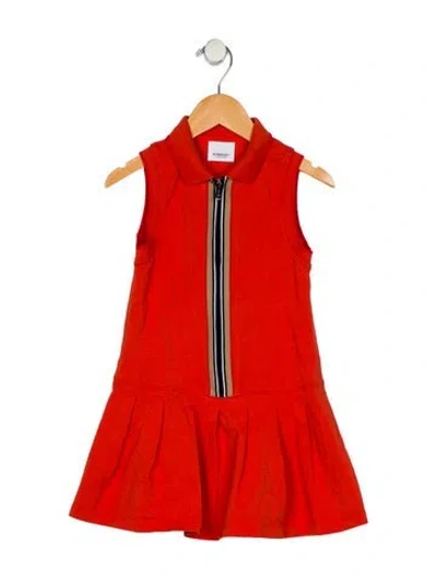 Pre-owned Burberry Babies' Girls Polo Sleeveless Dress
