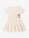 Burberry Ekd Cotton Jersey Dress In Ivory