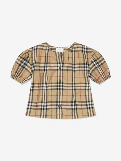 Burberry Kids' Girls Sheryl Blouse In Beige