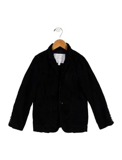 Pre-owned Burberry Kids' Girls' Solid Blazer Jacket In Black