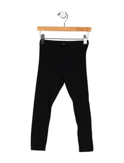 Pre-owned Burberry Babies' Girls' Solid Legging In Black