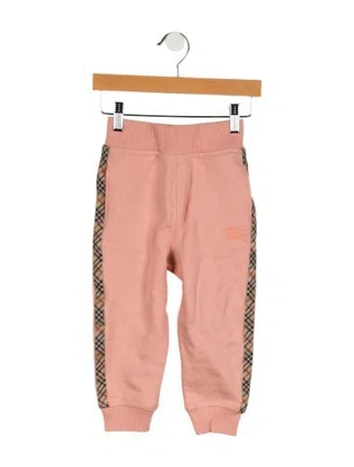 Pre-owned Burberry Babies' Girls' Sweatpants In Pink