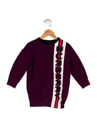 Pre-owned Burberry Babies' Girls' Sweatshirt In Purple